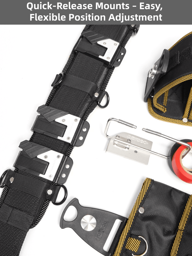 Nakioo EX | Ergonomic Padded Modular Tool Belt - strapery